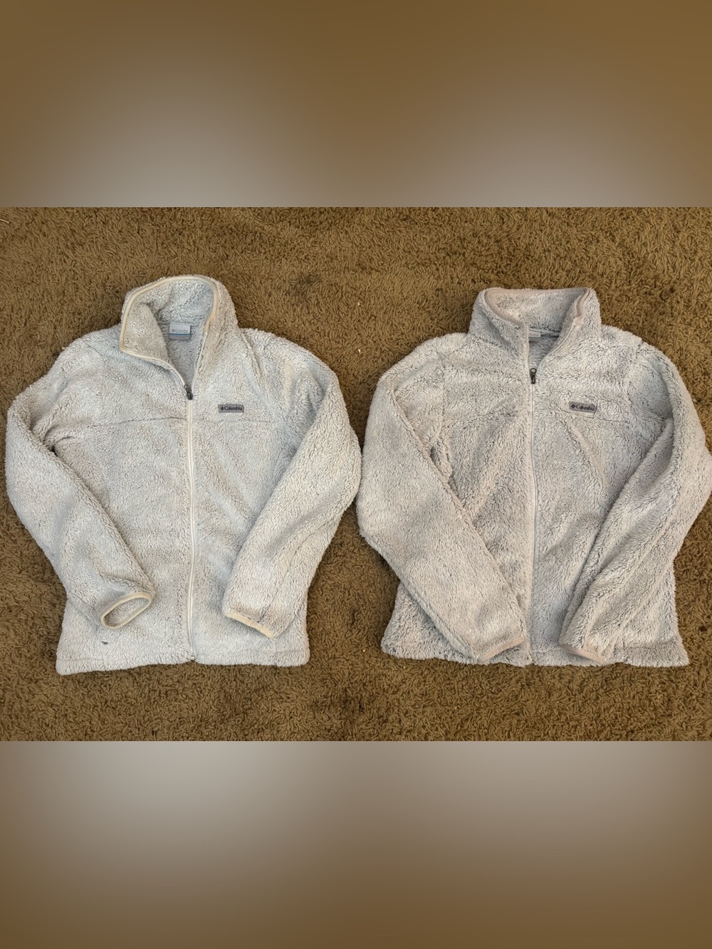 2 Columbia Cloudy Day fleece sherpa zip Jackets
